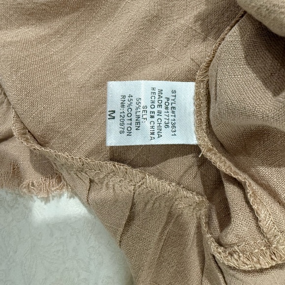 Entro Tan Ruffle Sleeve Top - Picture 3 of 4